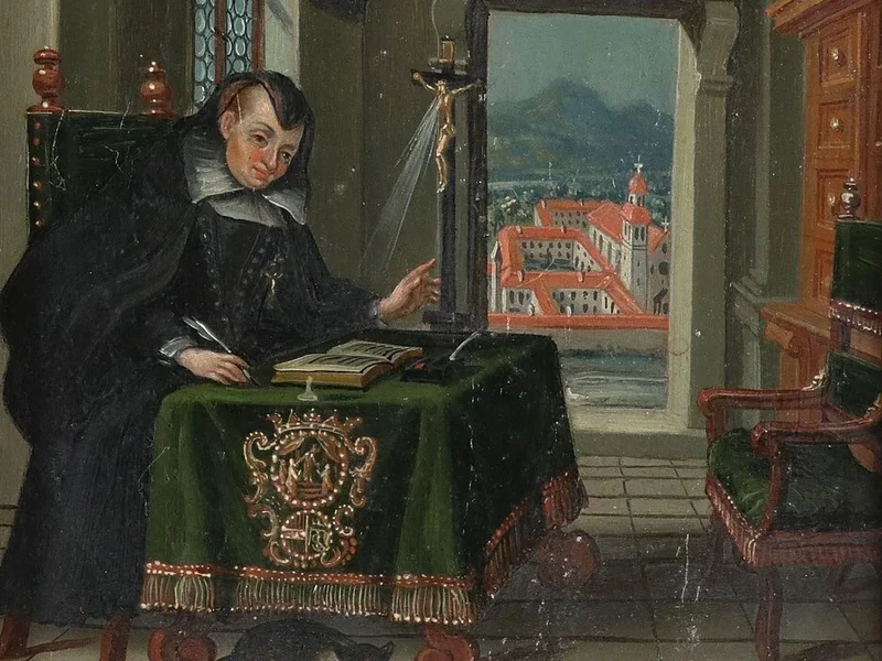 1720-Johann Michael Strickner - L'arciduchessa Anna Katharina von Gonzaga-Mantua